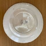 Large flat plate Longwy old Rouen