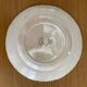Large flat plate Longwy old Rouen