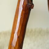 Side table, low brutalist made from tree stump.