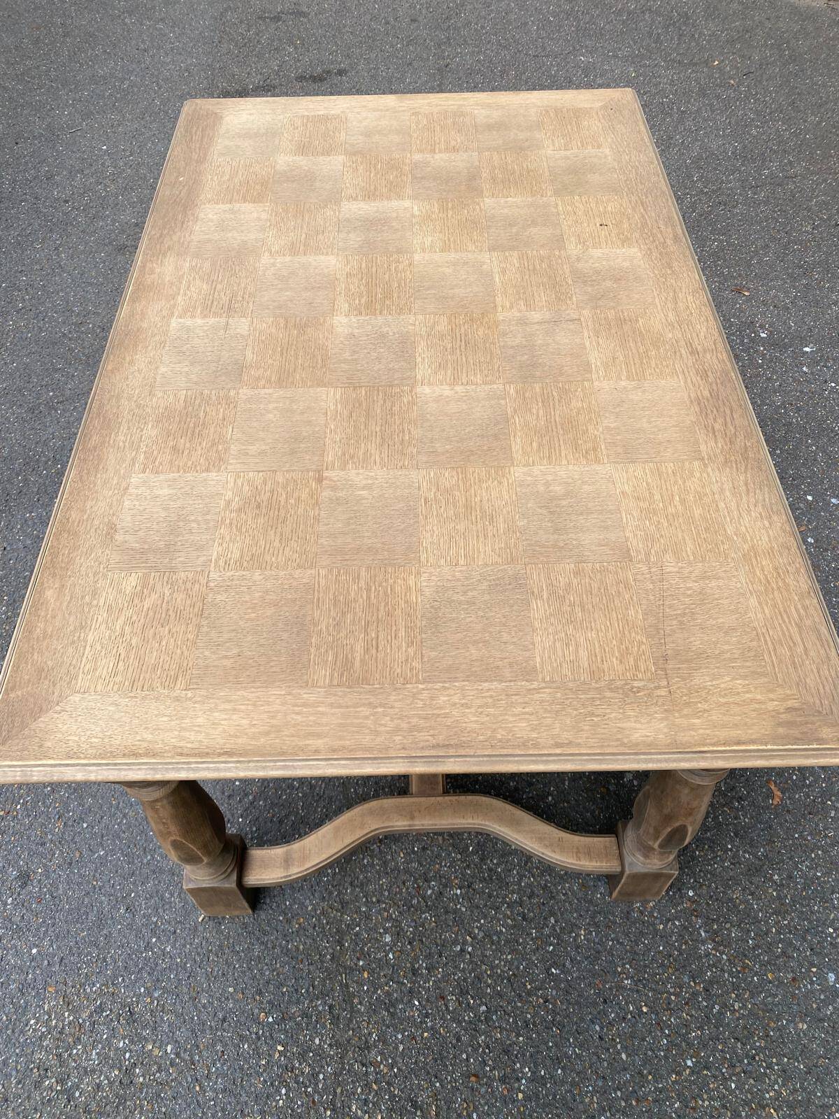 Table à manger de ferme extensible rénovée en bois 260cm du 19ème