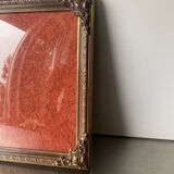 Metal gold & copper colored vintage picture frame brass