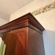 Mahogany inlaid wardrobe with a mirror