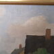 Modernist landscape painting by Hjalmar Lundström 1950's