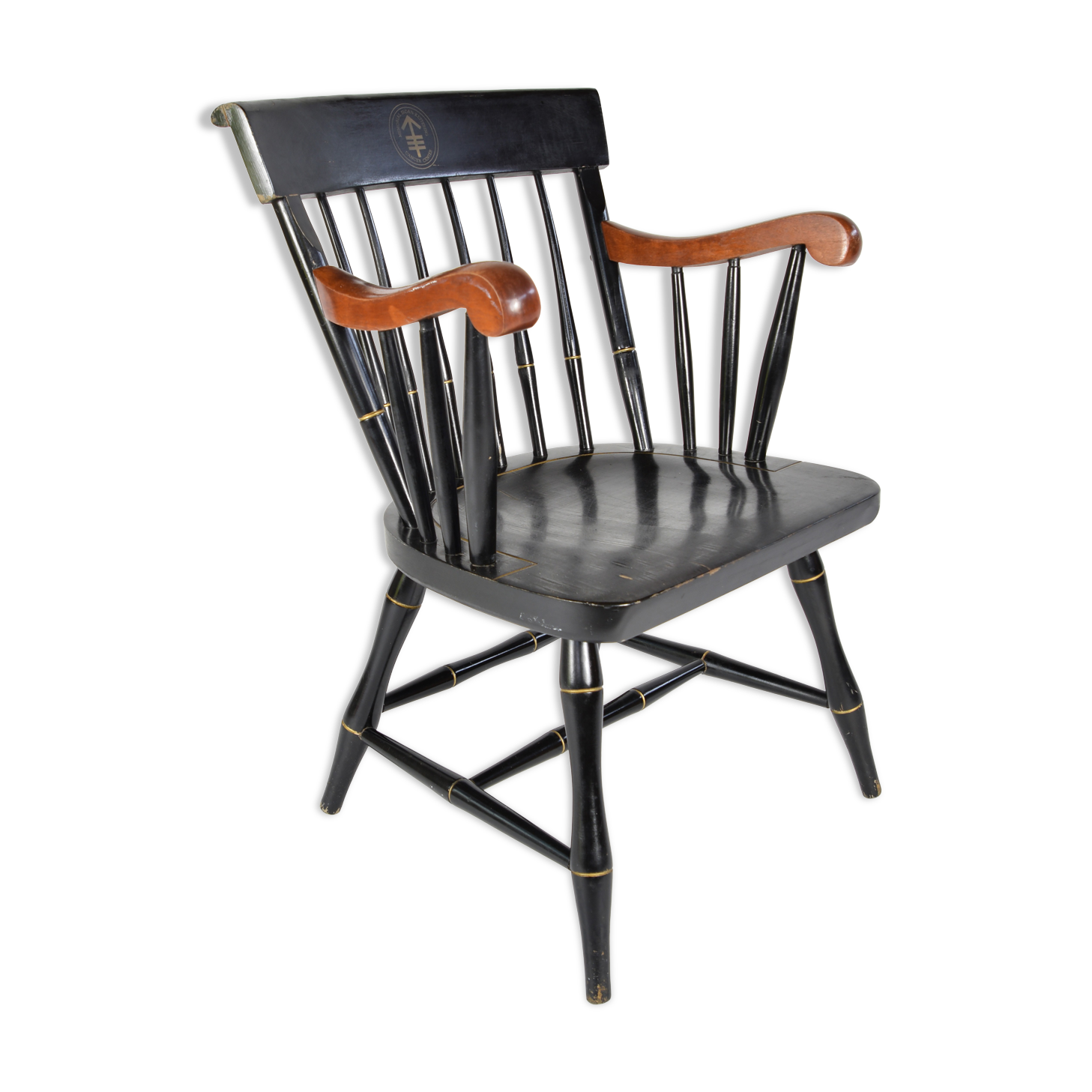 American office chair, black, Nicholas & Stone Co. Massachusetts, 1970s