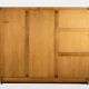 Guillerme and Chambron. Oak wardrobe with integrated secretary. 1970-80.