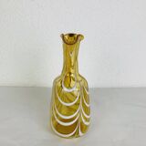Vintage Italian style amber glass carafe