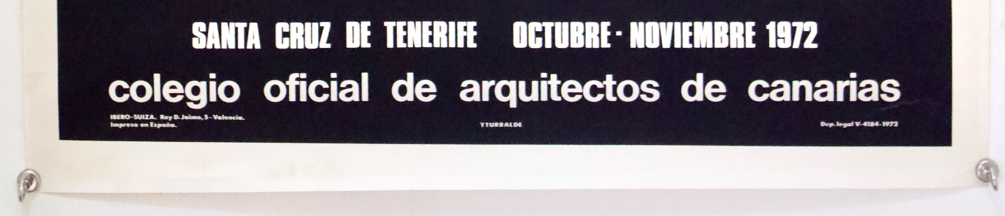 Poster of the Exhibition of Multiple and Contemporary Graphic Arts of Santa-Cruz de Tenerife in 1972