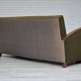 1950s, Danish 3 seater sofa in original very good condition, oak wood.