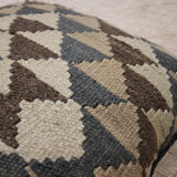 Handmade Flatwoven Kilim Cushion Cover Vintage Turkish Scatter Pillow