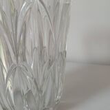Glass vase, "leaves" pattern