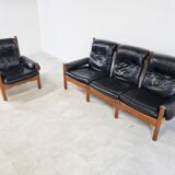 Set of vintage brutalist sofa's, 1970s