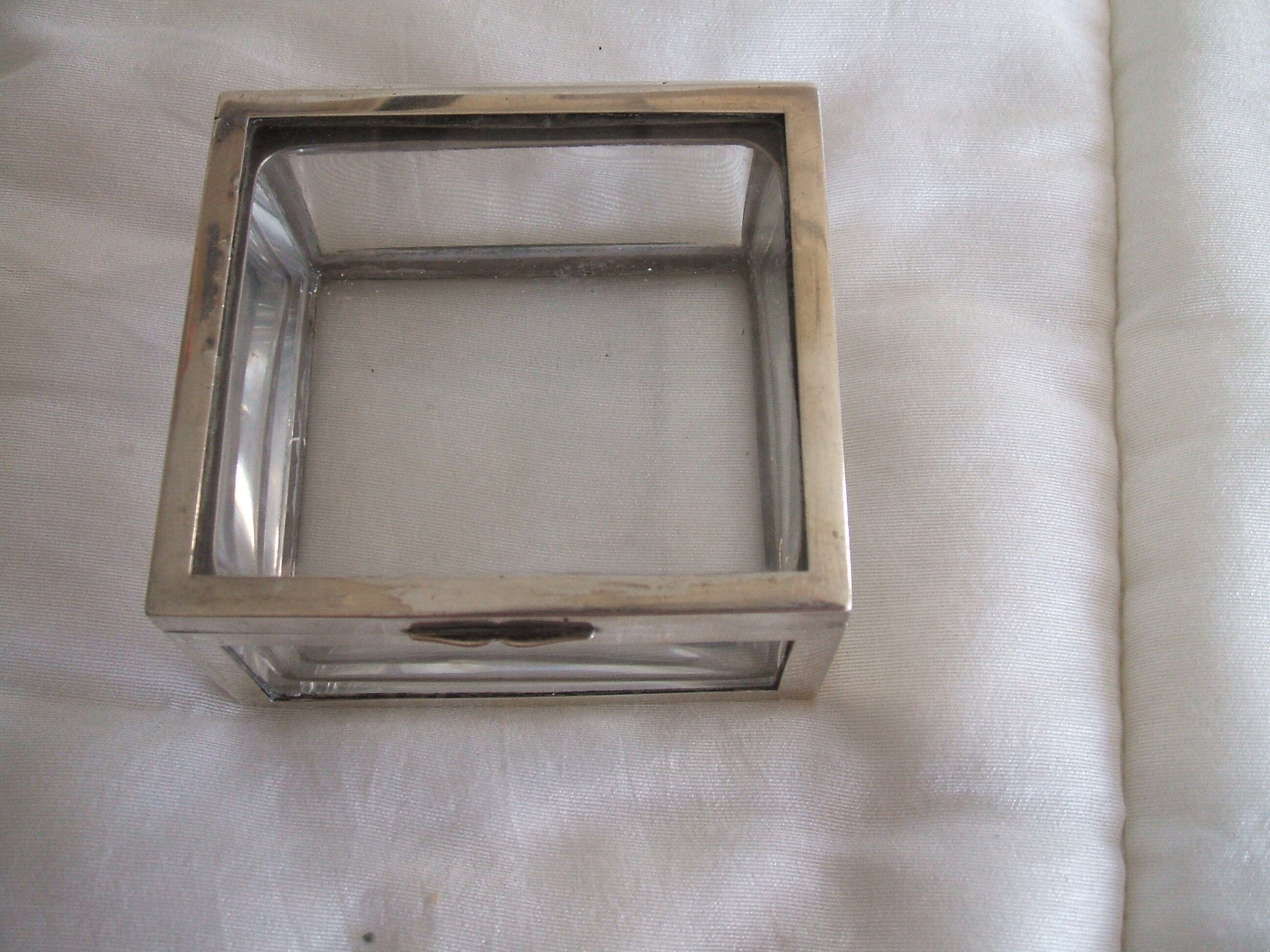 Crystal box and solid silver