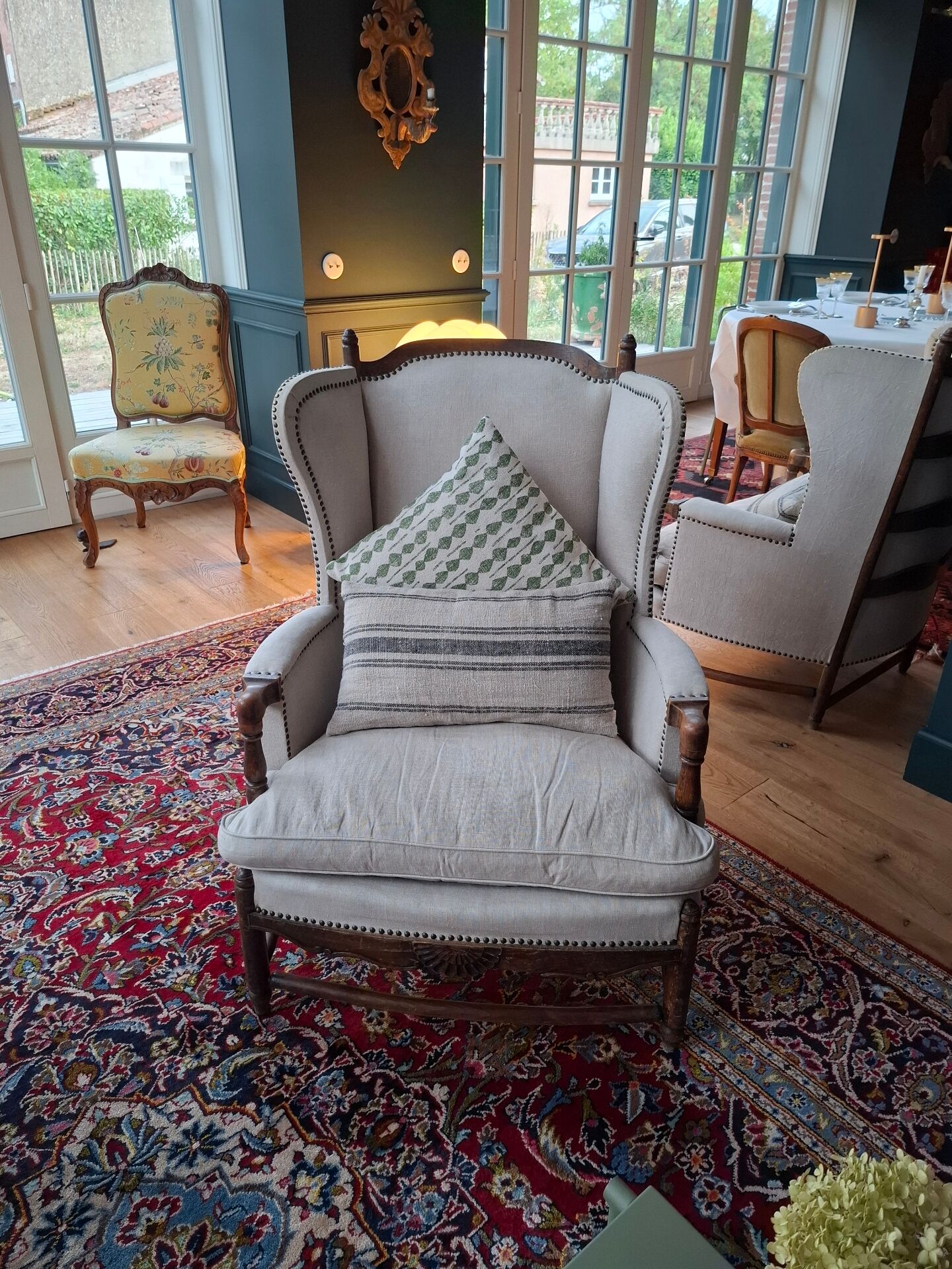 Wingback chairs