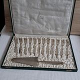 Cutlery set of 12 forks and silver-plated cake server