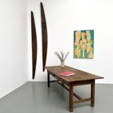 French farmhouse table in solid walnut, circa 1920