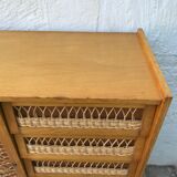 Rattan chest of drawers