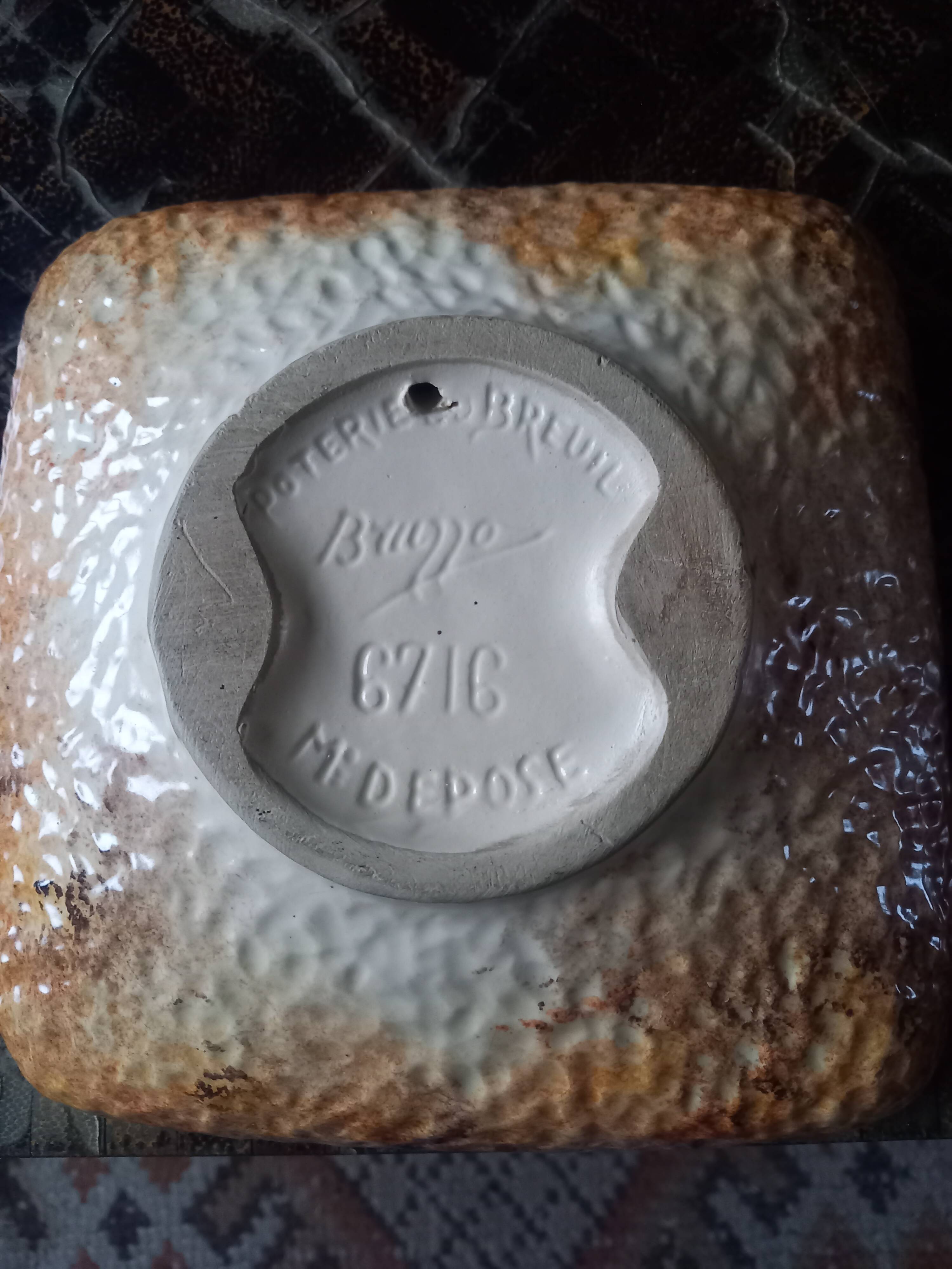 Bruno Dose vintage ashtray pocket tray Poterie du Breuil
