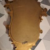 Baroque style mirror gilded wood glass vintage decoration