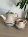 Teapot and milk jug Gien Faïencerie
