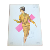 Original lithograph of a fashion design, 60s