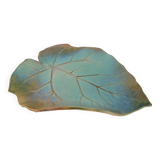 Ceramic Dish Vine Leaf Signature to identify X Luc (40cm)
