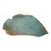 Ceramic Dish Vine Leaf Signature to identify X Luc (40cm)
