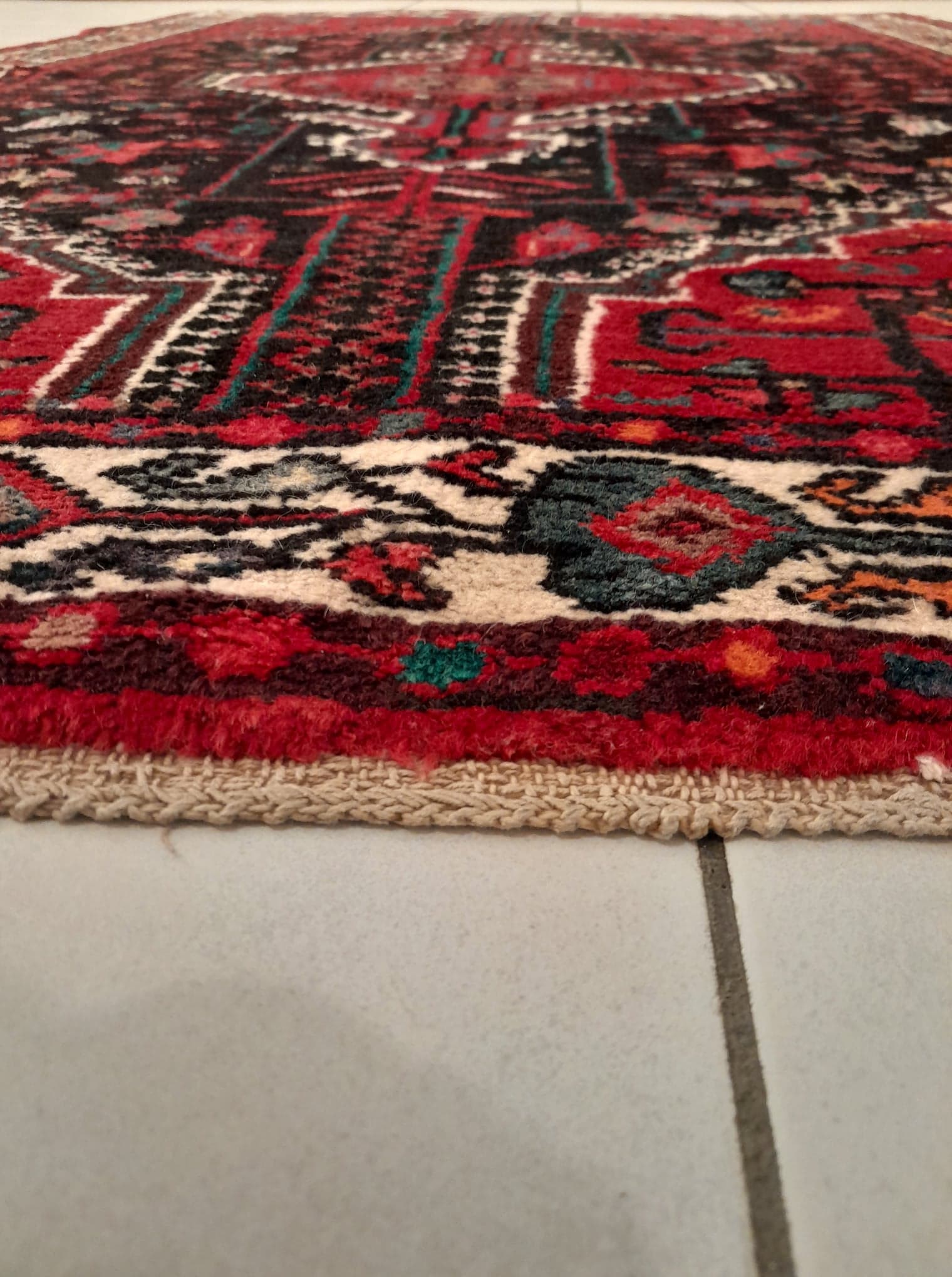 Handmade hamadan persian carpet 185x115cm