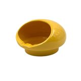 Space age yellow ceramic ashtray, Viba Italy 1970s