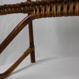 Rattan bedside table