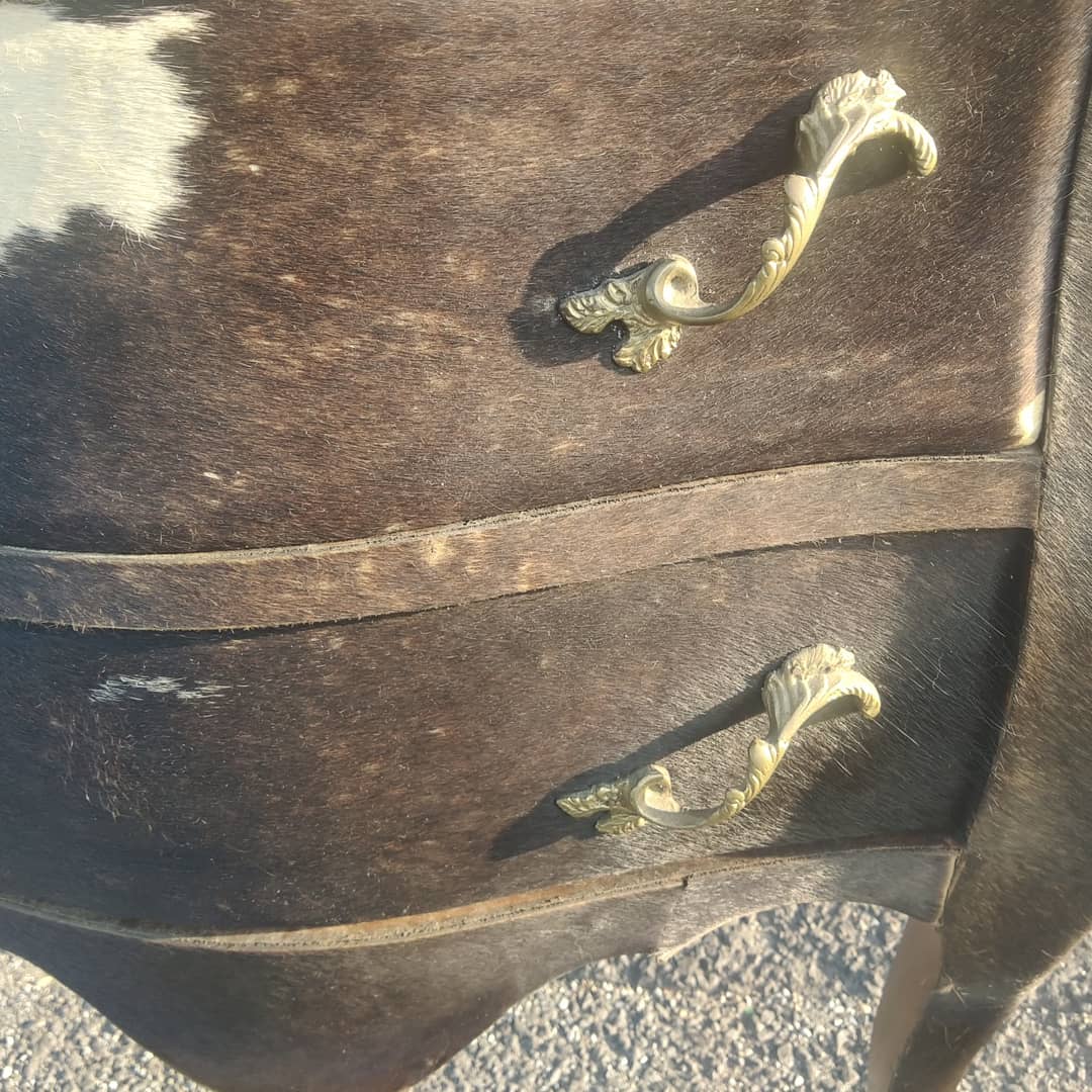Louis XV cowskin style dresser