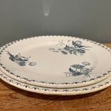 Set of 2 round dishes Terre de Fer XIXth "Madrid"