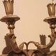 Pair of antique wall sconces in gilded wood from the 19th century.