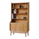 Renovated vintage Scandinavian oak library