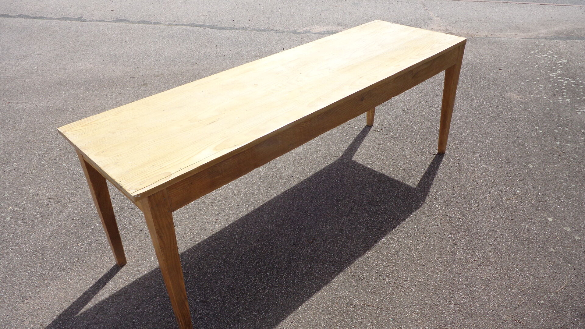 Sheathed foot table