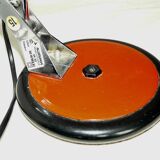 Red and chrome Aluminor desk lamp, 1970