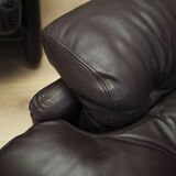 Leather living room set, Italian design, 1960s, manufacturer: B&B Italia