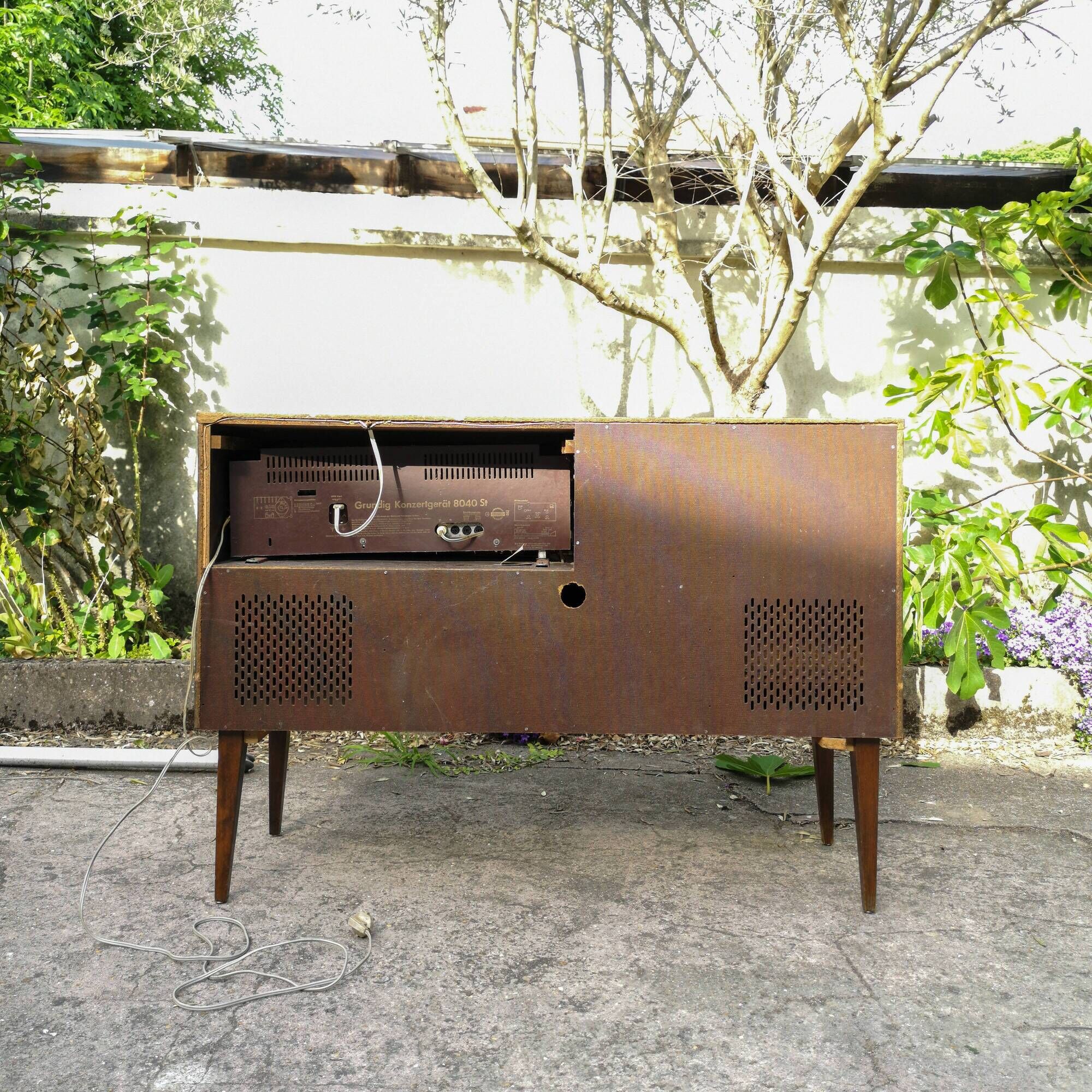 Grundig radio and record player furniture in the 1960s