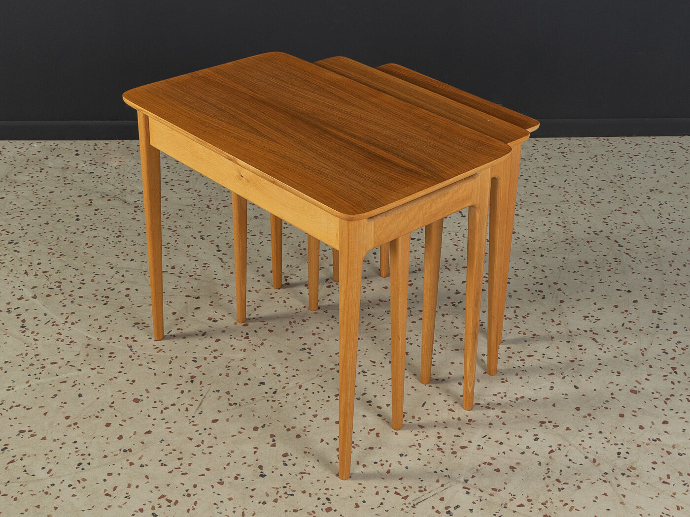 1960s nesting tables, Lotos Werkkunst