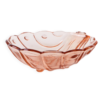 Glass platter, Italian design, 1960s, made in Italy