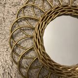Wicker mirror