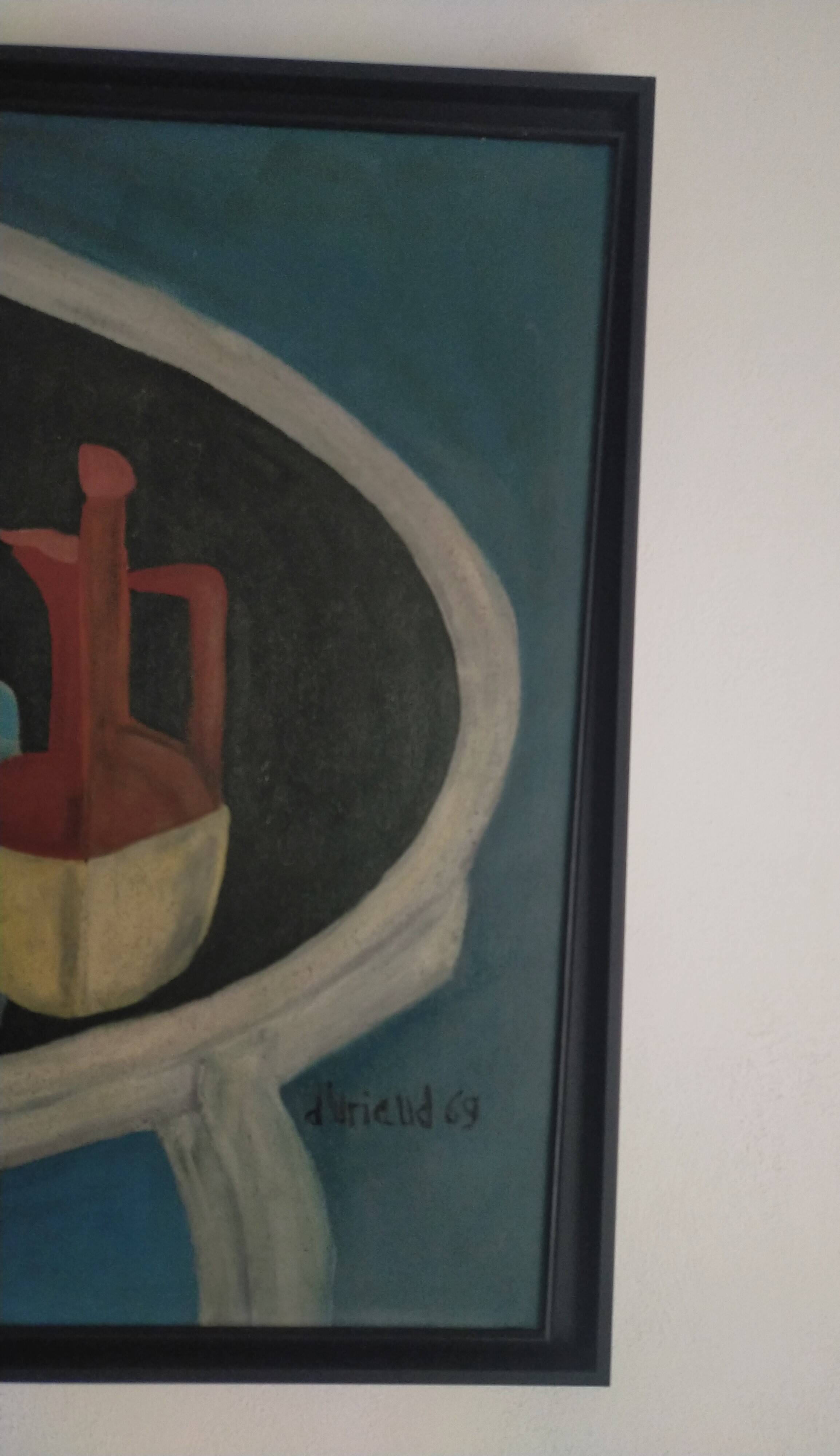 Christian Duriaud (1944) Large oil painting on canvas Still life with roses 69