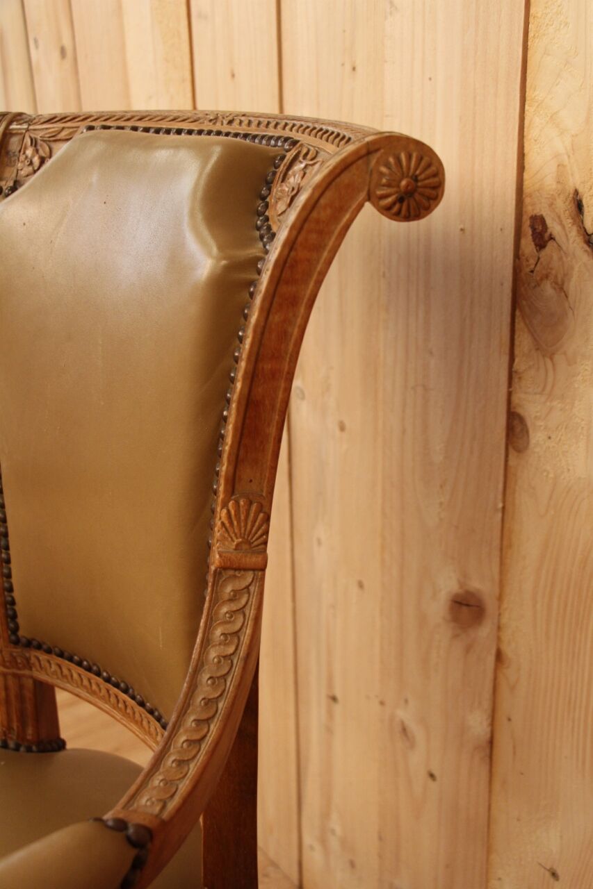 Pair of armchairs Louis XVI Directoire XVIIIth