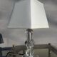 Dodecagon size crystal glass bedside lamp