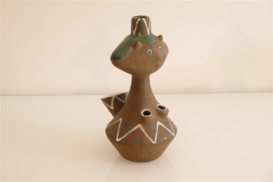 Danish anthropomorphic ceramic vase 1960