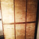 Meuble classeur à triple rideau vintage en bois