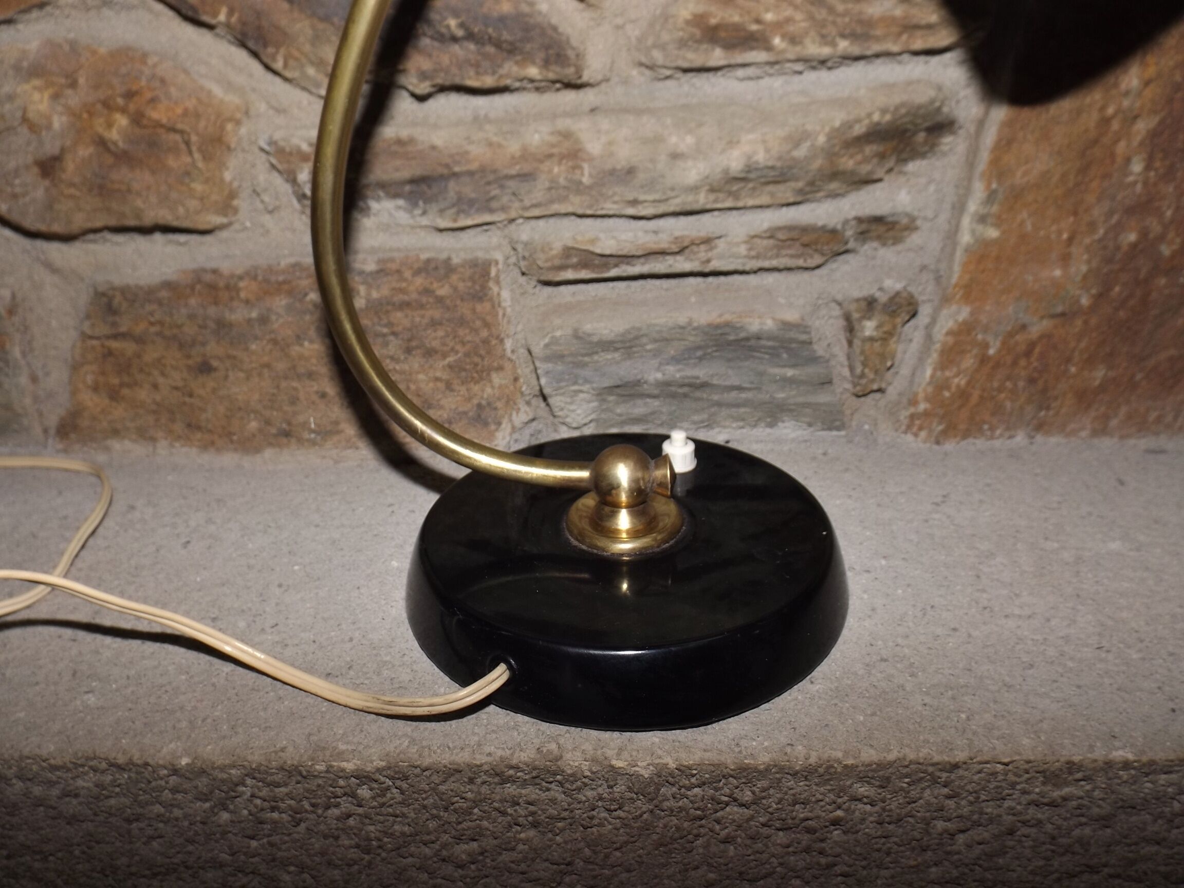 Articulated lamp circa 1950 lacquered metal and brass Italy