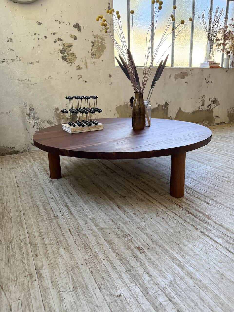 50s round tripod coffee table