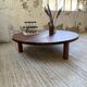 Table basse ronde tripode années 50