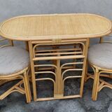 Rattan set, 1980s