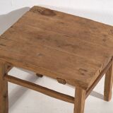 Antique square side table (c.1920) #9